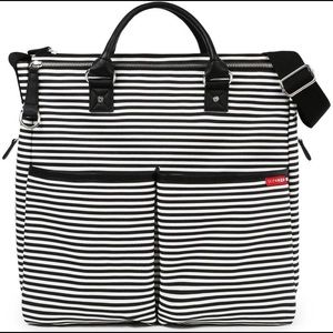 SkipHop Duo Striped Diaper Bag